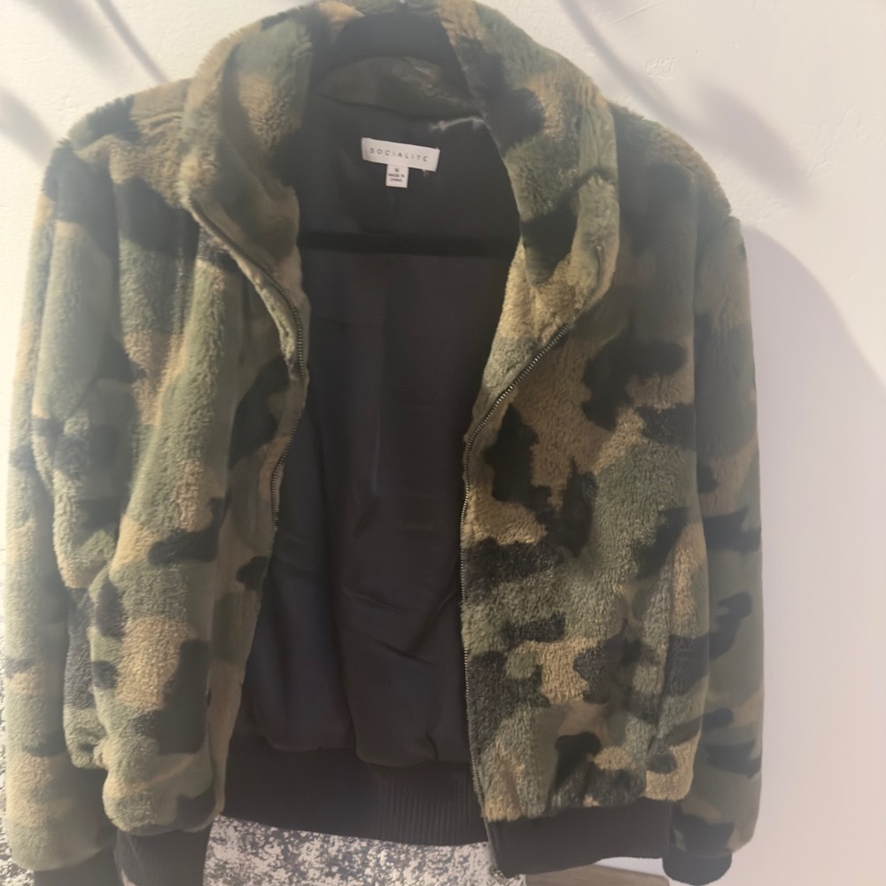 Camouflage Teddy Jacket